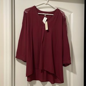 Maroon Tunic Blouse